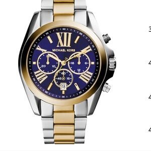 Michael Kors Gold and Silver Chronograph Watch